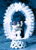 Religious Caketops, Christening Baby Boy, Blue, R520B, 10" High