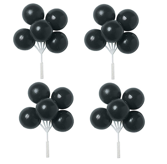 Large Black Balloon Cluster  *Available in 4, 12 and 36 counts*