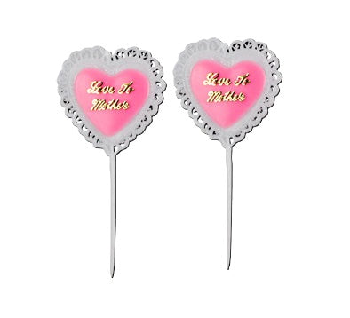 Love to Mother Cupcake Picks, 2-3/4" - 24 or 144