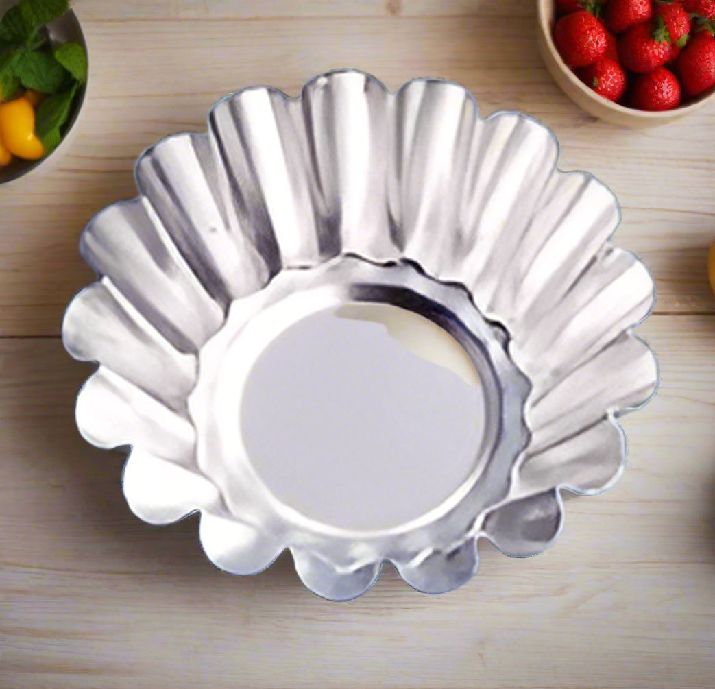 Brioche Mold, Tin, choose from 4 sizes, 12 pack