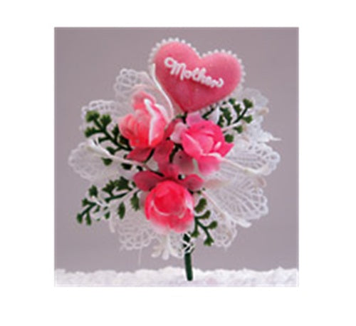 Mother's Day Corsage Cake Toppers, 3.5" - 6 or 24 pieces