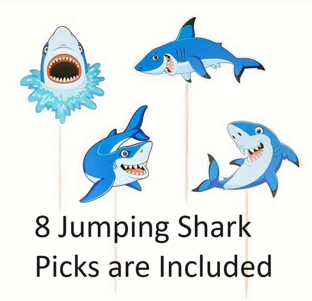 Medium Shark Cupcake Kit (ideal for 32 cupcakes)