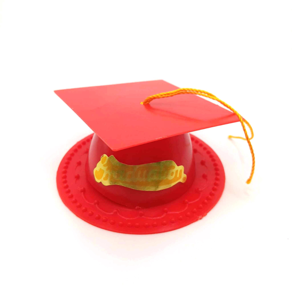 3.5" GRADUATION CAP CAKE TOPPER 24 ct *7 colors Available*