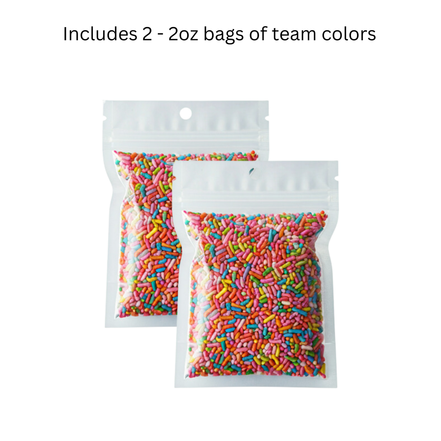 Oasis Supply Football Party Decoration Kit (Available for Pre-Order)- 32 Pieces, Includes 8 Helmets, 8 Football Rings, 8 Football Picks, 1 oz Football Quins and Two 2oz Bags of Team Color Sprinkles