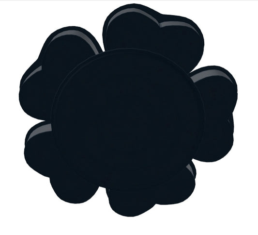 Non-Stick Carbon Steel 5 Mold Heart Shaped Cake Pan, by Fox Run, 8 1/2" x 8 1/2" x 1"