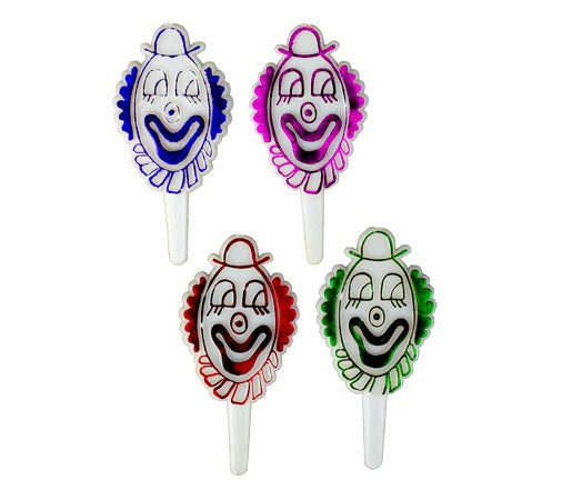 Clown Head Foil Picks - 144 Count