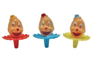 Clown Head Picks -2"- Plastic - 12, 72, or 144 count