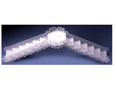 Filigree Bridge & Stair Set-White