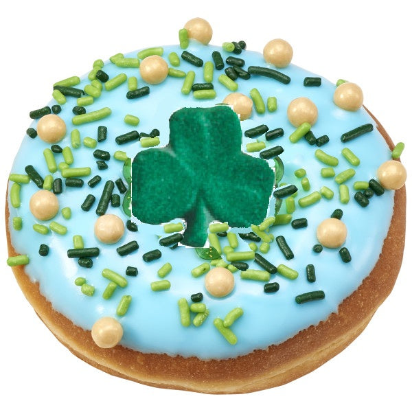 Edible, Shamrocks Molded Sugar Decorations, Various Sizes and Counts