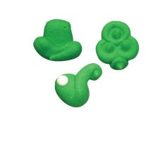 Edible, St. Pat's Royal Icing Charms Assortment - Size: 1/2", 400 pieces