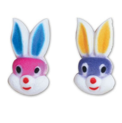 Edible Bunny Faces - Size: 2-1/4" - Bulk 96 pieces