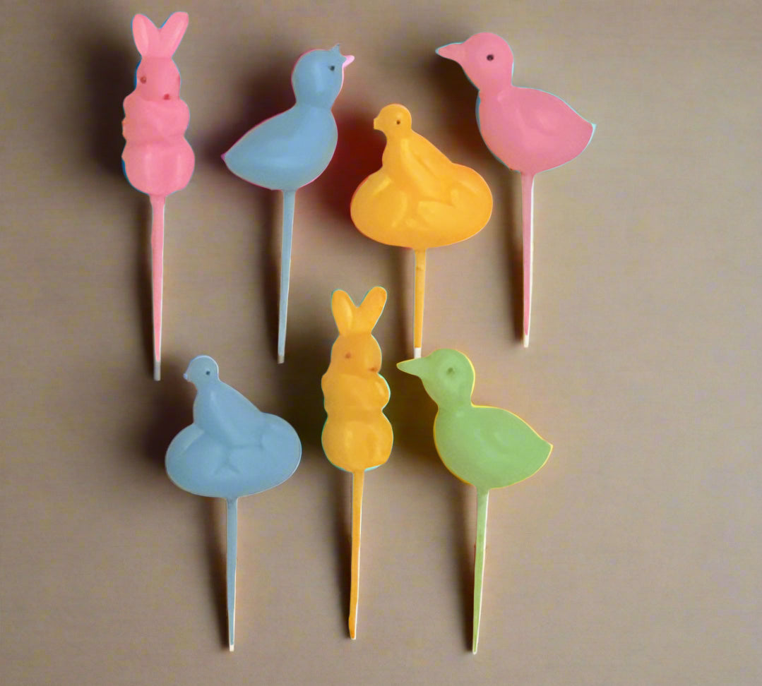 Easter Pick Assortment, Rabbits, Chicks, Bunnies, 24, 72, or 144 count