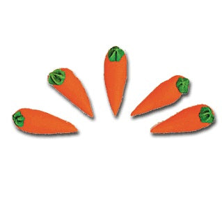 Edible Royal Icing Decorations, Carrots, Small-Medium-or Large