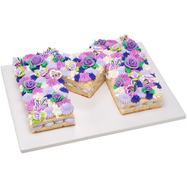 Purple Variety Classic Sugar Rose Decorations 114 ct