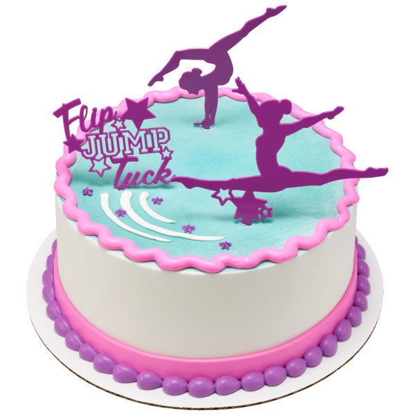 Flip, Jump, Tuck Gymnastics Cake Kit