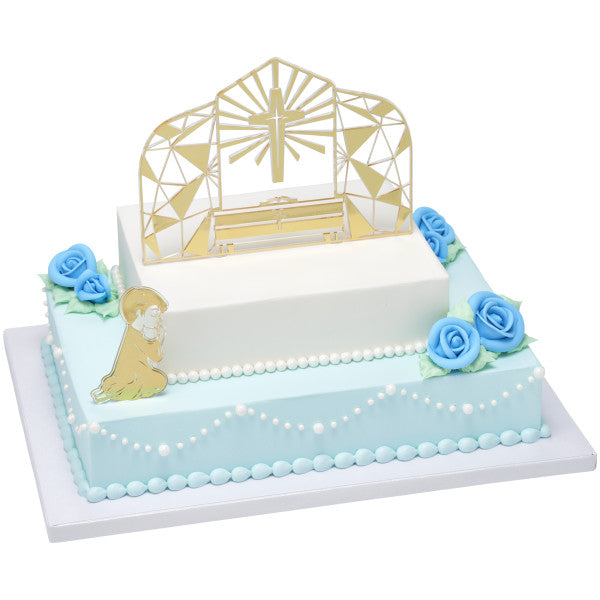 Religious Cake Toppers, Communion Boy Cake Kit