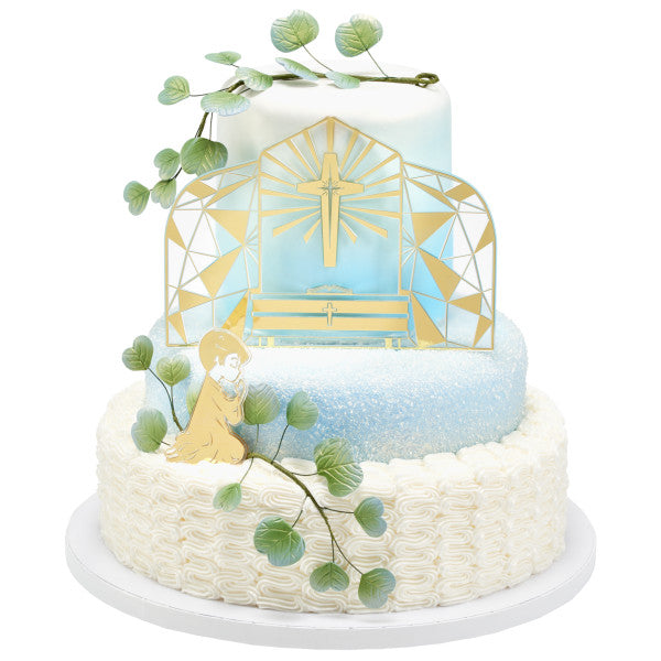 Religious Cake Toppers, Communion Boy Cake Kit