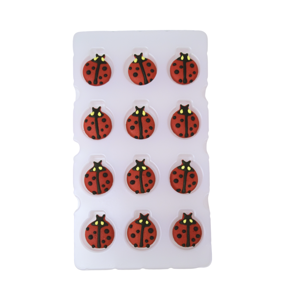 Oasis Supply Sugar Decorations, Lady-Bugs, 12 Count