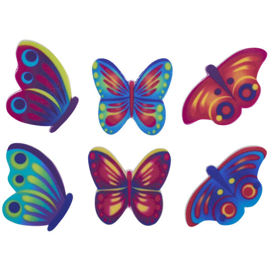 Color Pop Butterflies Sweet Décor® Edible Decorations 144ct
