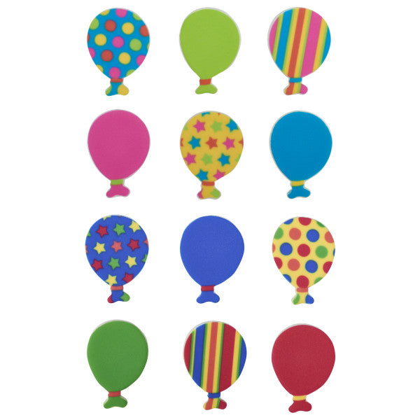 Bright Primary Balloons Sweet Décor® Edible Decorations 144ct
