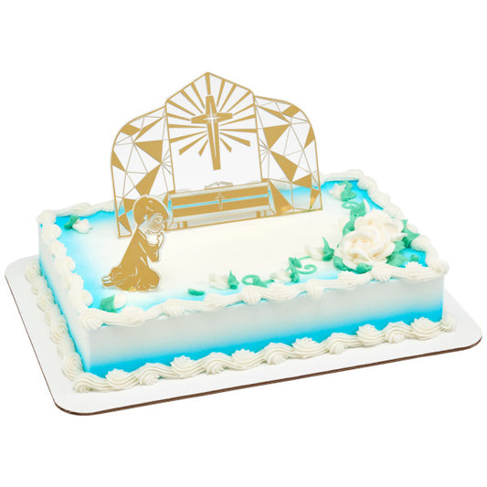 Religious Cake Toppers, Communion Boy Cake Kit