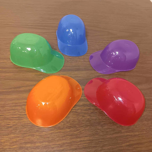 8oz. Mini Baseball Helmet Ice Cream / Snack Bowl with Spoons - 12 sets