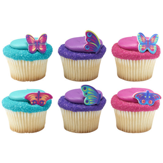 Color Pop Butterflies Sweet Décor® Edible Decorations 144ct