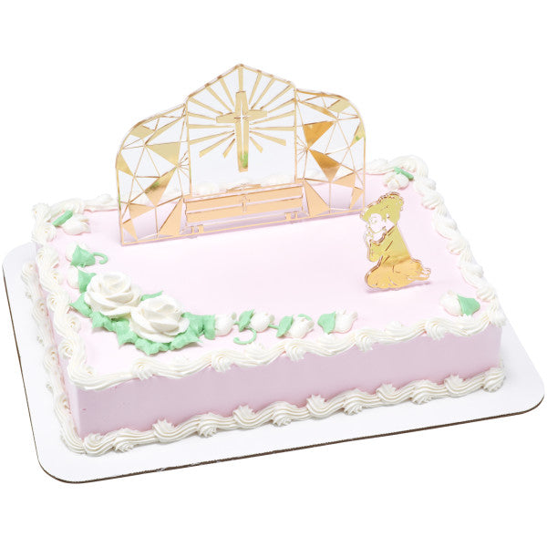 Religious Cake Toppers, Communion Girl Cake Kit