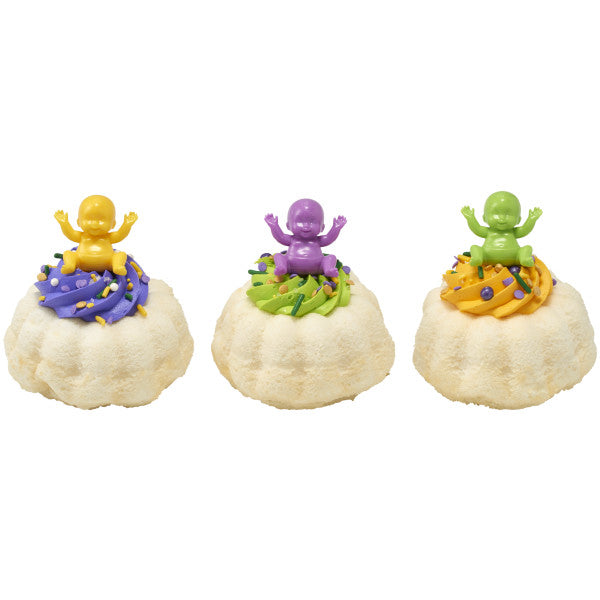 Kings Cake Baby Assortment Layon - 3 or 24 ct