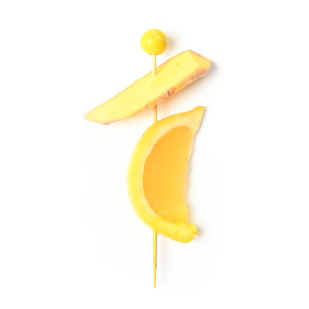 Tennis Ball Bamboo Food / Cocktail Picks, 4 3/4" - 100 or 1000 count