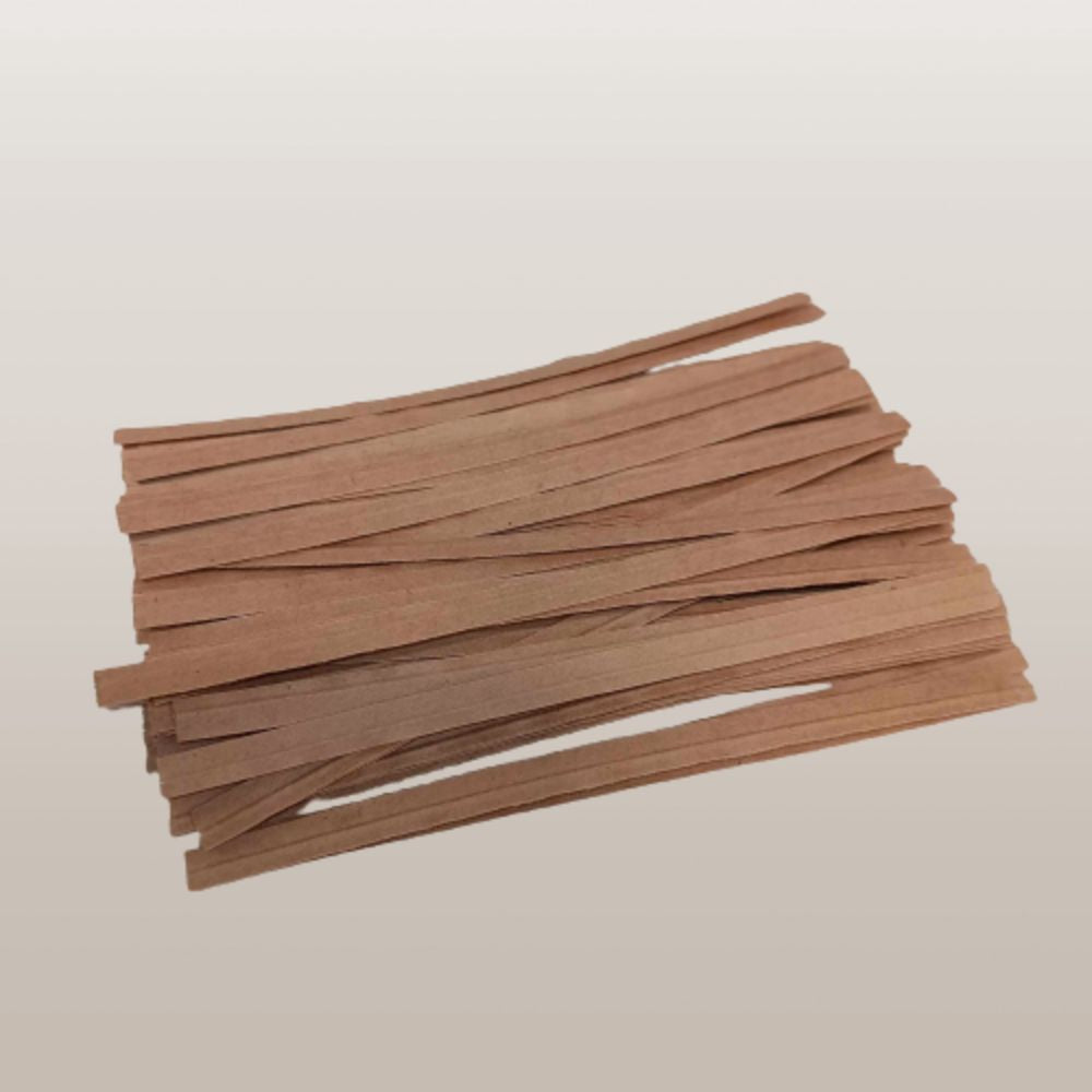 Laminated Twist Ties - 4" Long (Various Colors)