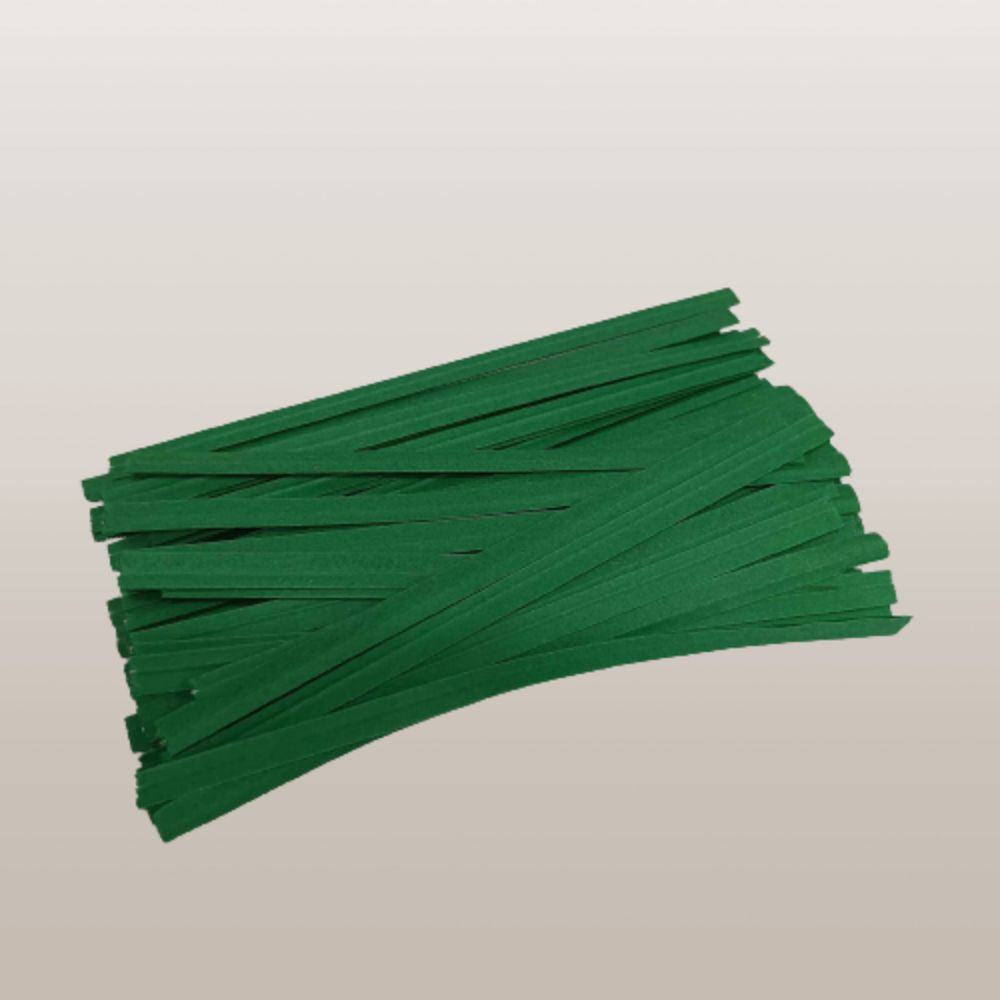 Laminated Twist Ties - 4" Long  (Various Colors)