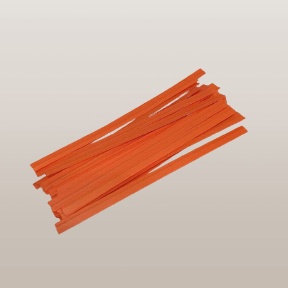 Laminated Twist Ties - 4" Long  (Various Colors)