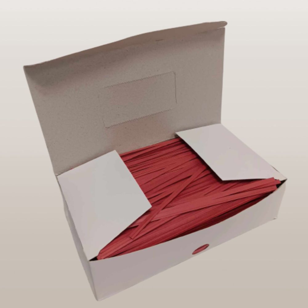 Laminated Twist Ties - 4" Long (Various Colors)