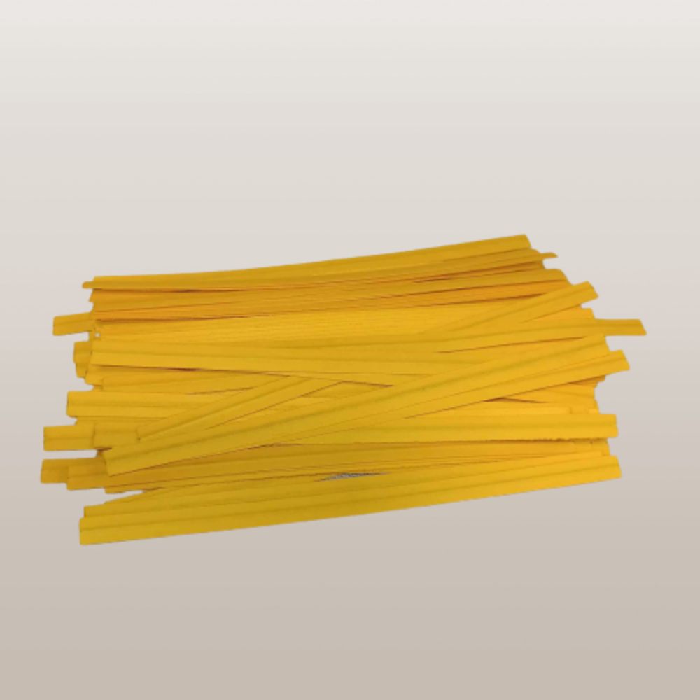 Laminated Twist Ties - 4" Long  (Various Colors)