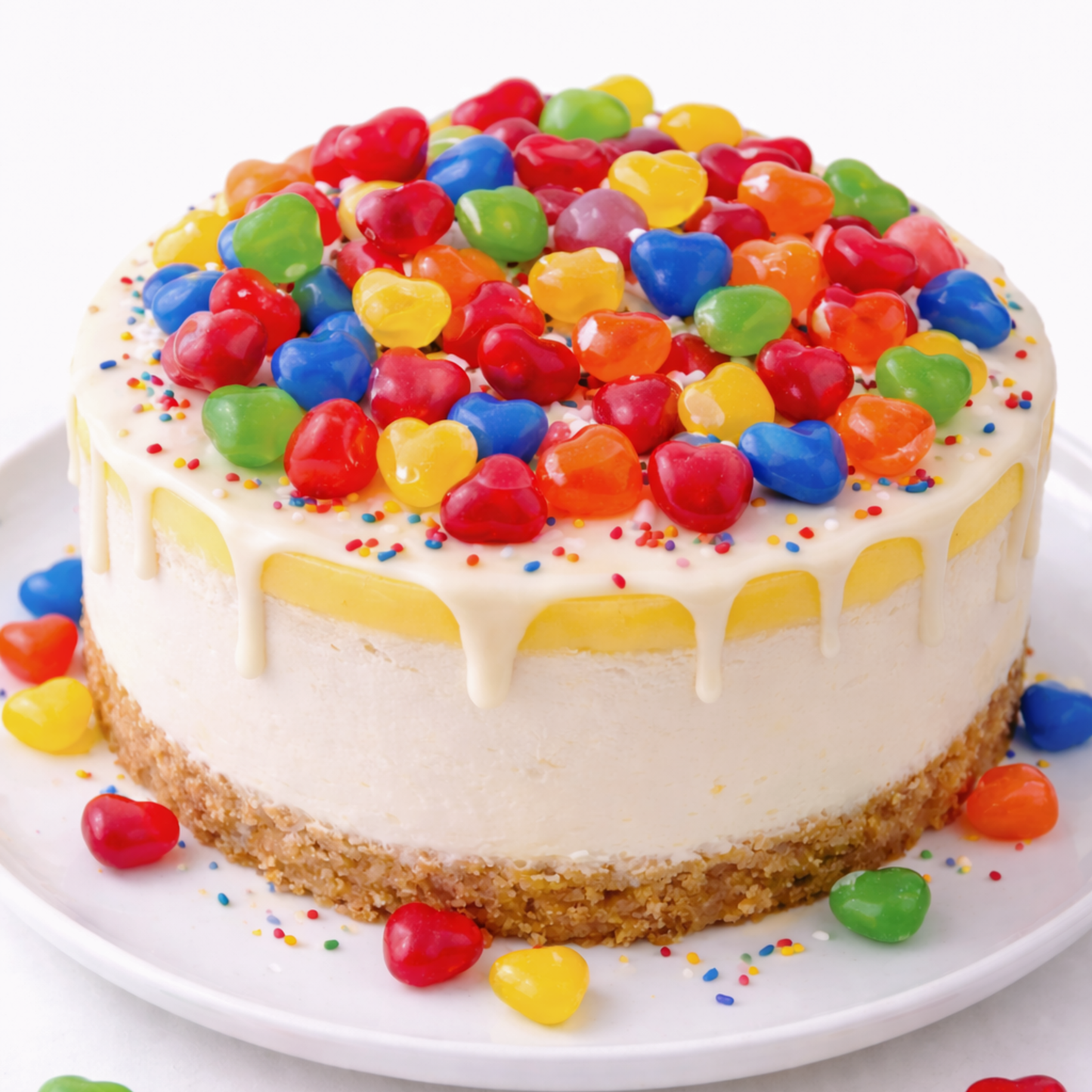 Edible Valentines Cake Decorations (Candy Mix) - Royal Sugar Icing Decorations - Valentine's Sprinkles for Baking