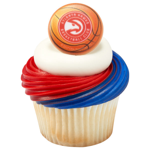 NBA Team Basketball Cupcake Rings - 144 ct