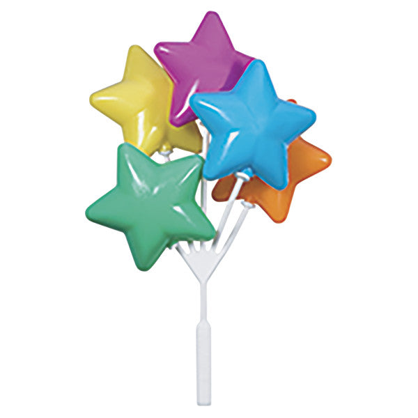 Star Balloon Clusters - Primary Colors - 12 or 36 Count