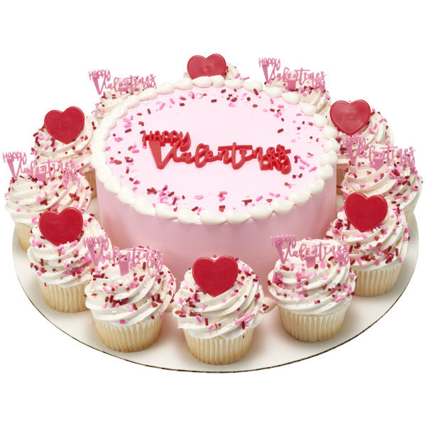Red Glitter Heart Rings - 12 or 72 pcs