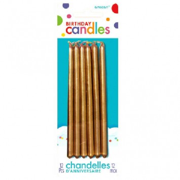 Gold Mini Taper Candles