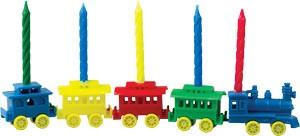 Party Train Candle Holder Birthday Candles