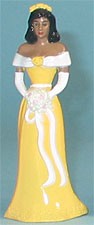 Bridesmaid -A.A. Yellow Dress - 4-1/2" Tall, 12 Count