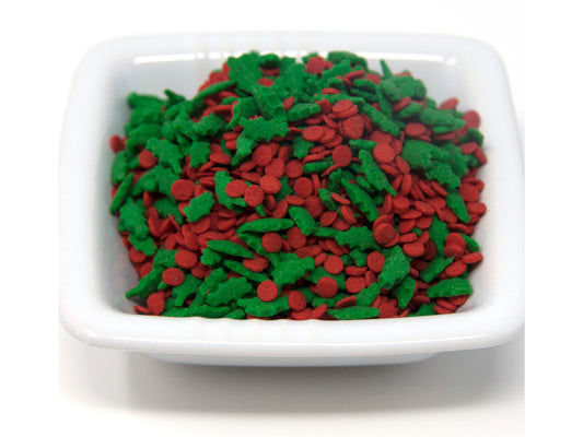 Holly & Berry Sequin Shapes