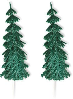 Extra Large Evergreen Fir Tree Picks 5-1/2" - 12 Count or 48 Count