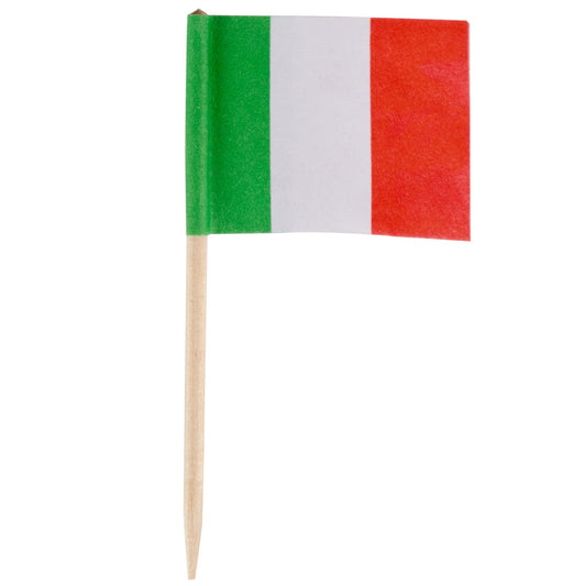 2 1/2" Italian Flag Toothpicks, 100 or 1000 count