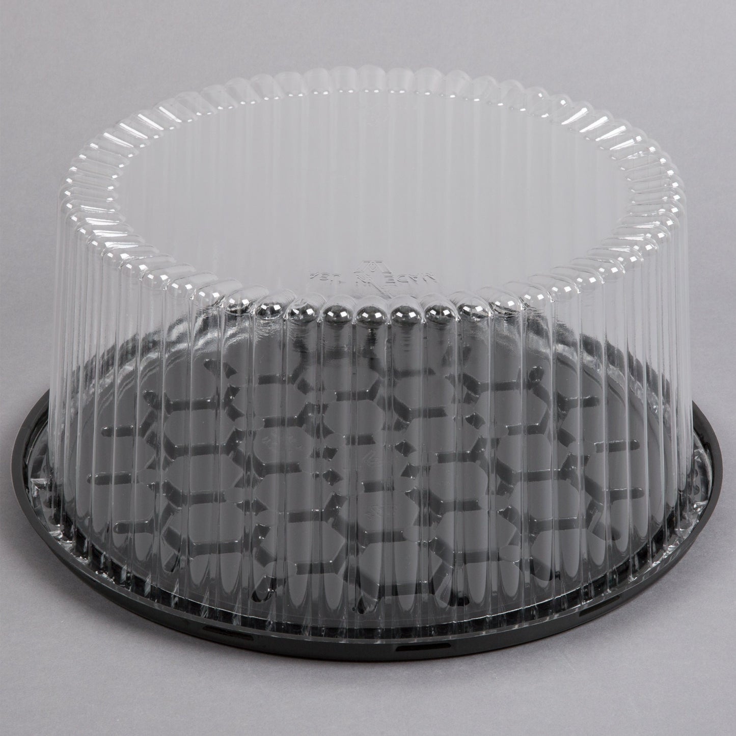 10" 2-3 Layer Cake Display Container w/ Clear Dome Lid