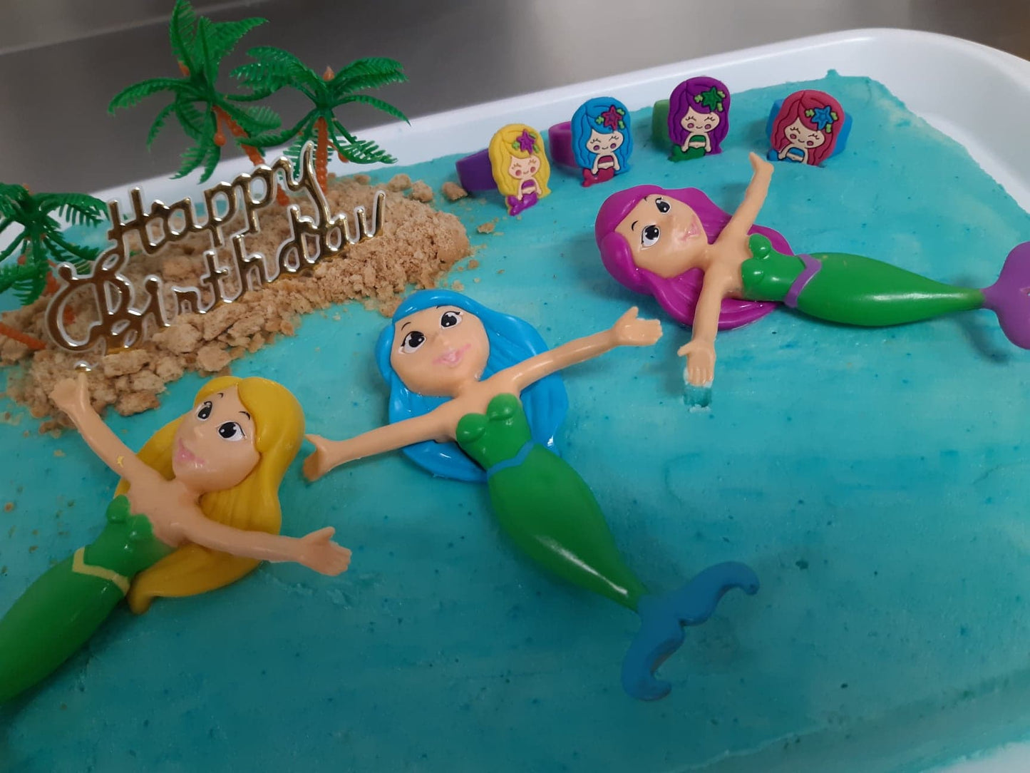 Oasis Supply Mermaid Cake Kit Topper Set, 10 piece set