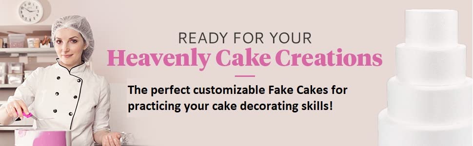 Heart Shaped Styrofoam Cake Dummy Various Sizes