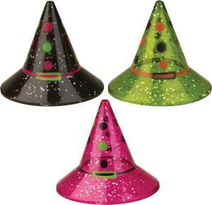 Mini Witch Hat - Assorted Colors - Cupcake Topper - 72 Count