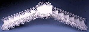 Filigree Bridge & Stair Set-White